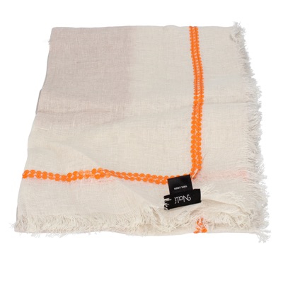 pareo donna NALI' beige lino arancione AF442 Negozi Online