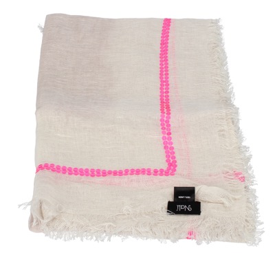 pareo donna NALI' beige lino rosa AF443 Limitato a 3 giorni