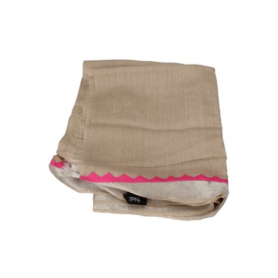 pareo donna NALI' beige seta rosa AF446 Fino Al -60%