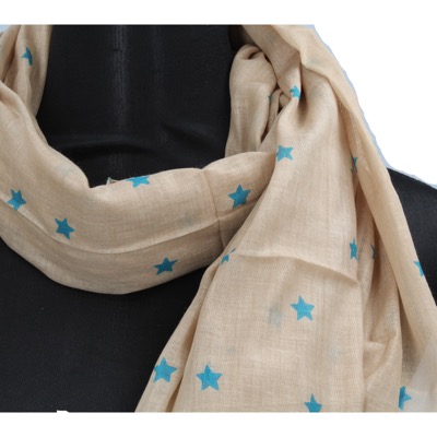 pareo donna NALI' beige cotone verde AF423 Sconto