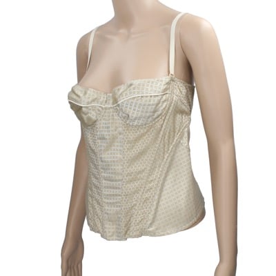 top donna AMULETI 44 beige lino AP14 Offerte
