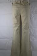 pantaloni donna FRANKIE MORELLO 30 beige cotone AM366 Negozi Online