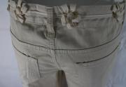 pantaloni donna FRANKIE MORELLO 30 beige cotone AM366 Negozi Online