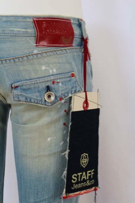 pantaloni donna STAFF JEANS & CO. 27 celeste cotone AR822 Convenienza
