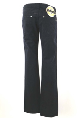 pantaloni donna FRANKIE MORELLO 33 nero cotone AM382 Outlet