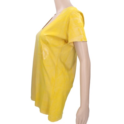 maglia donna ISHIKAWA tg. M giallo cotone AR113 Vendita Calda