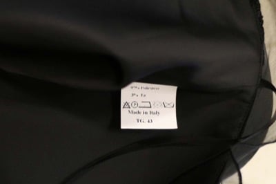 vestito donna ALTHEA 43 nero poliestere AM334 Smaltimento dello stoccaggio