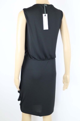 vestito donna BIANCOGHIACCIO S nero poliestere AM210 Italy
