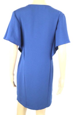 vestito donna BIANCOGHIACCIO 40 blu poliestere AM364 In Linea