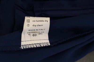 vestito donna BIANCOGHIACCIO 40 blu poliestere AM364 In Linea