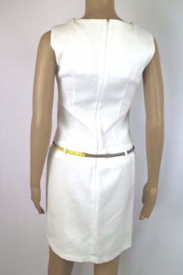 vestito donna BIANCOGHIACCIO 40 bianco poliestere AM338 Nuovo