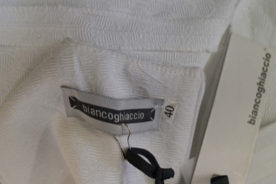 vestito donna BIANCOGHIACCIO 40 bianco poliestere AM338 Nuovo