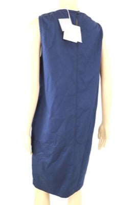 vestito donna MARIELLA ROSATI 50 blu cotone AM396 Soddisfazione Garantita