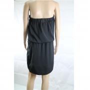 vestito donna BIANCOGHIACCIO nero poliestere AM449 Consegna Veloce