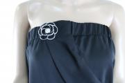 vestito donna BIANCOGHIACCIO nero poliestere AM449 Consegna Veloce