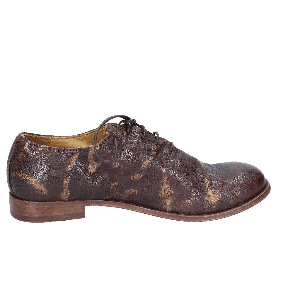 scarpe donna MOMA classiche marrone pelle oro 39406A VINTAGE EX449 Prezzo Ridotto