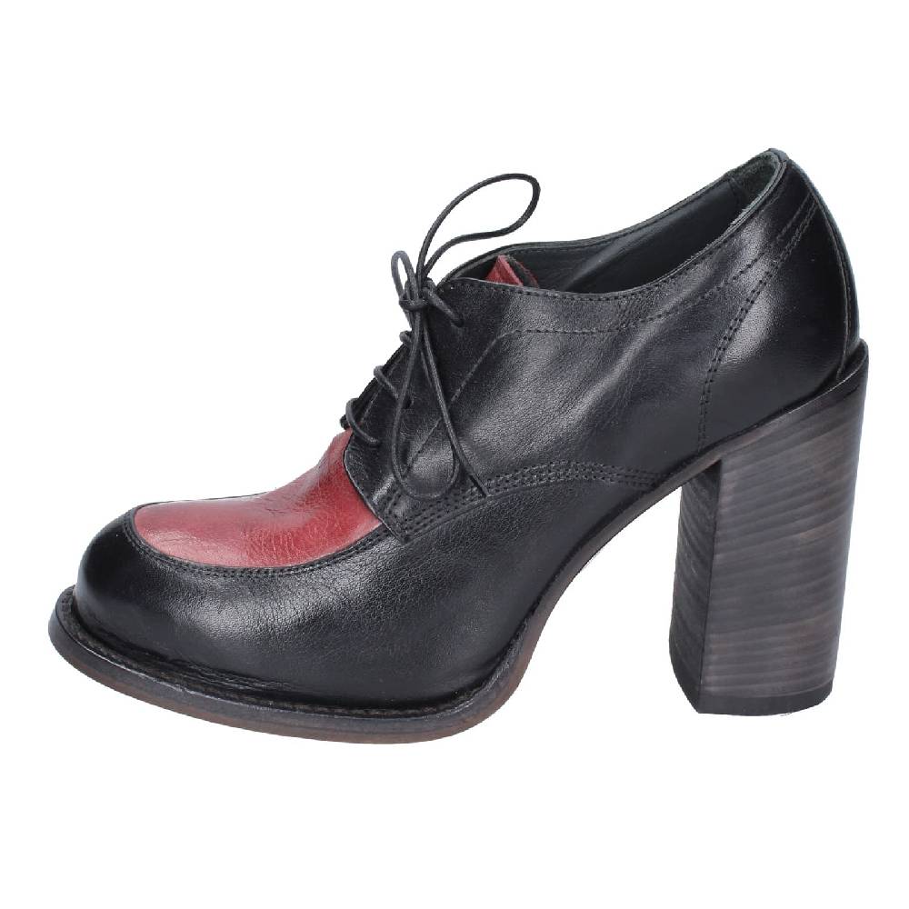 scarpe donna MOMA classiche nero pelle viola 85305A EY560 Economico