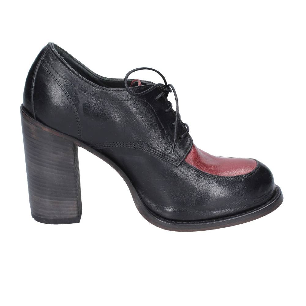 scarpe donna MOMA classiche nero pelle viola 85305A EY560 Economico