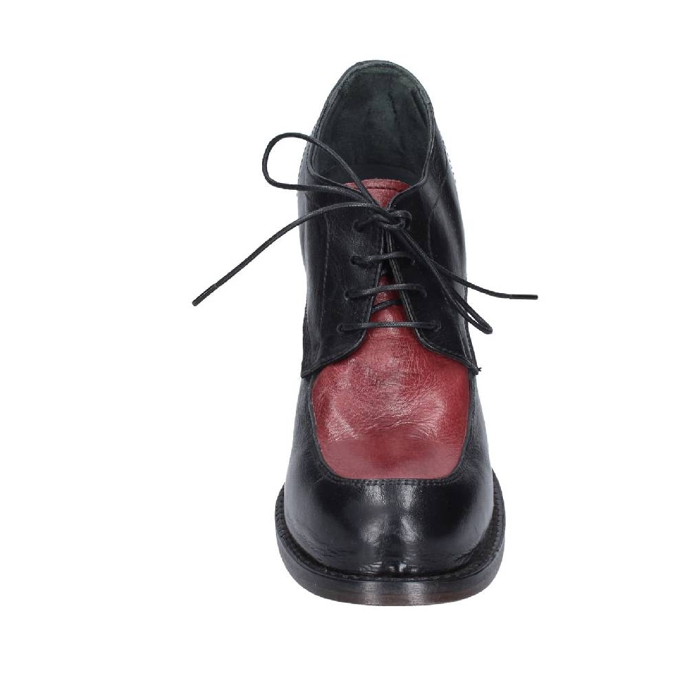 scarpe donna MOMA classiche nero pelle viola 85305A EY560 Economico
