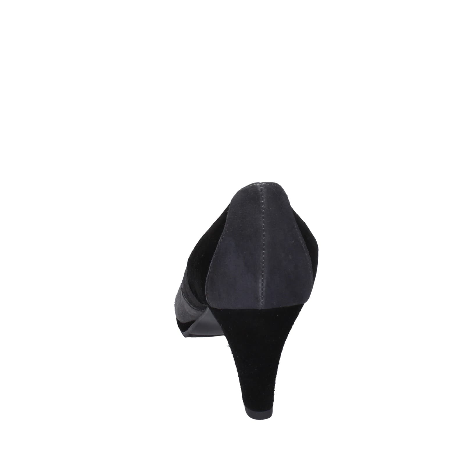scarpe donna CONFORT decollete nero camoscio grigio EZ369 2025