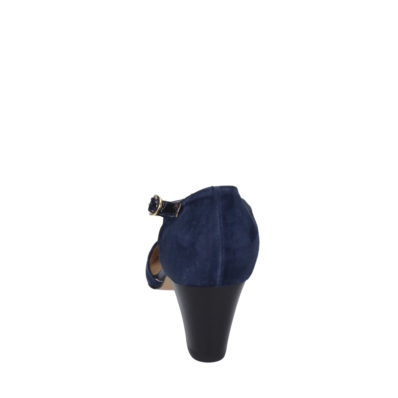 scarpe donna CONFORT decollete blu camoscio strass EZ370 Italy