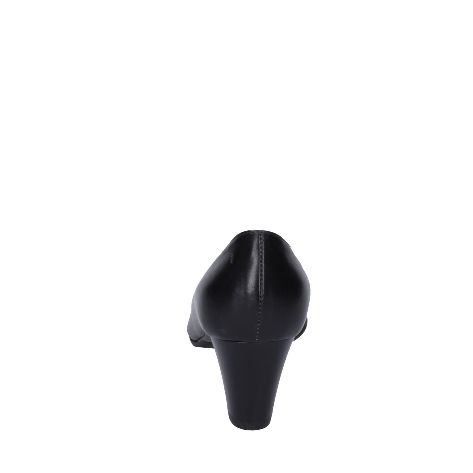 scarpe donna CONFORT decollete nero pelle EZ417 Qualità