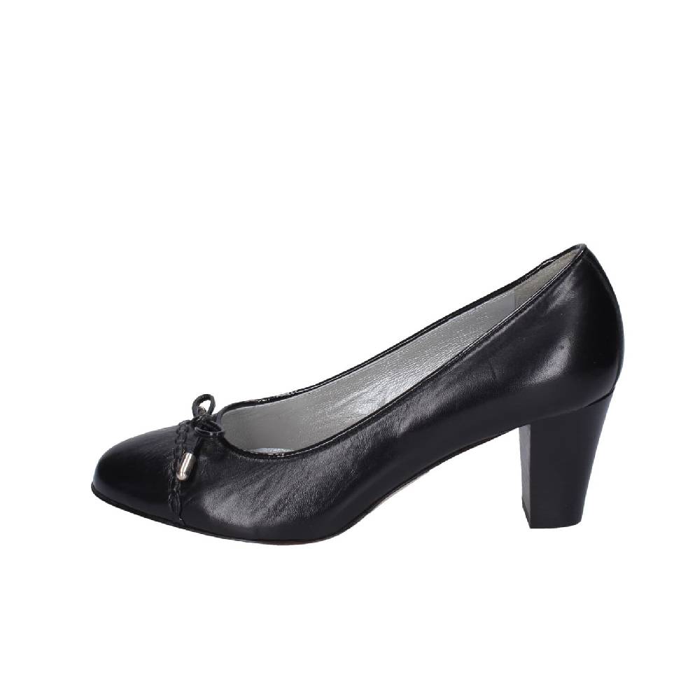 scarpe donna CONFORT decollete nero pelle EZ412 Vendita