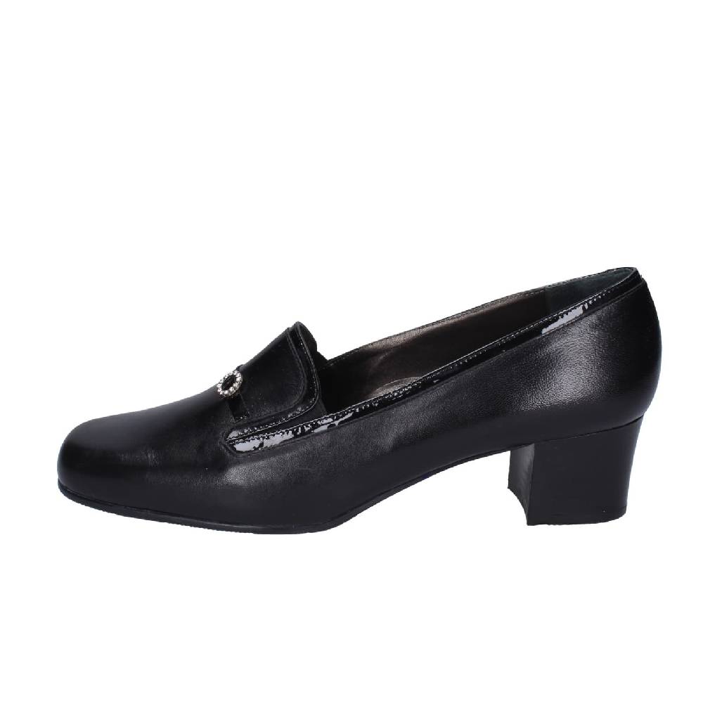 scarpe donna CONFORT decollete nero pelle vernice EZ413 Promozione