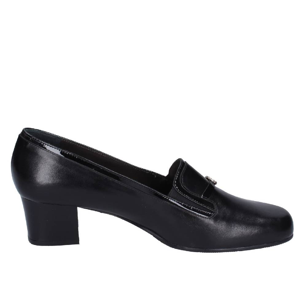 scarpe donna CONFORT decollete nero pelle vernice EZ413 Promozione