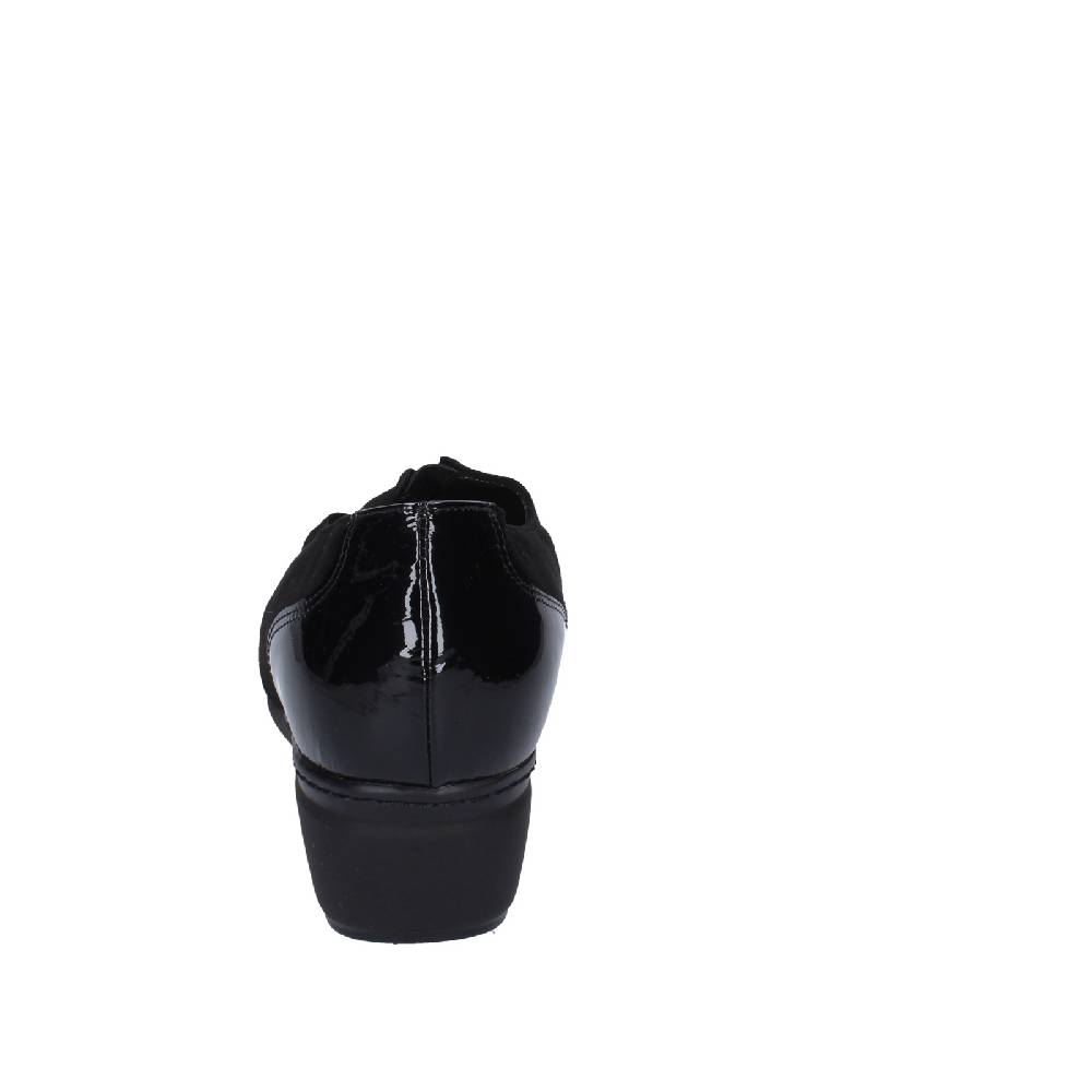 scarpe donna CONFORT decollete nero vernice camoscio EZ330 Promozione Limitata