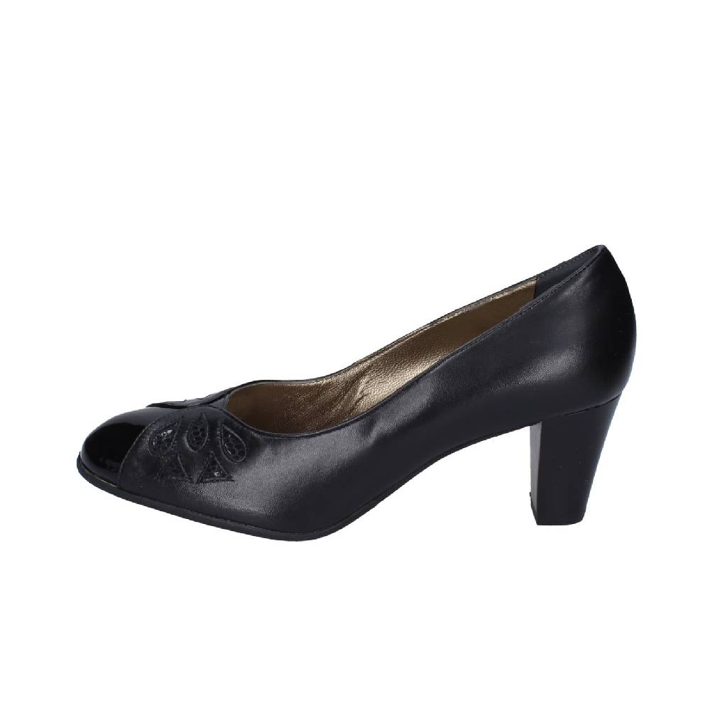 scarpe donna CONFORT decollete nero pelle vernice EZ400 Fino Al -60%