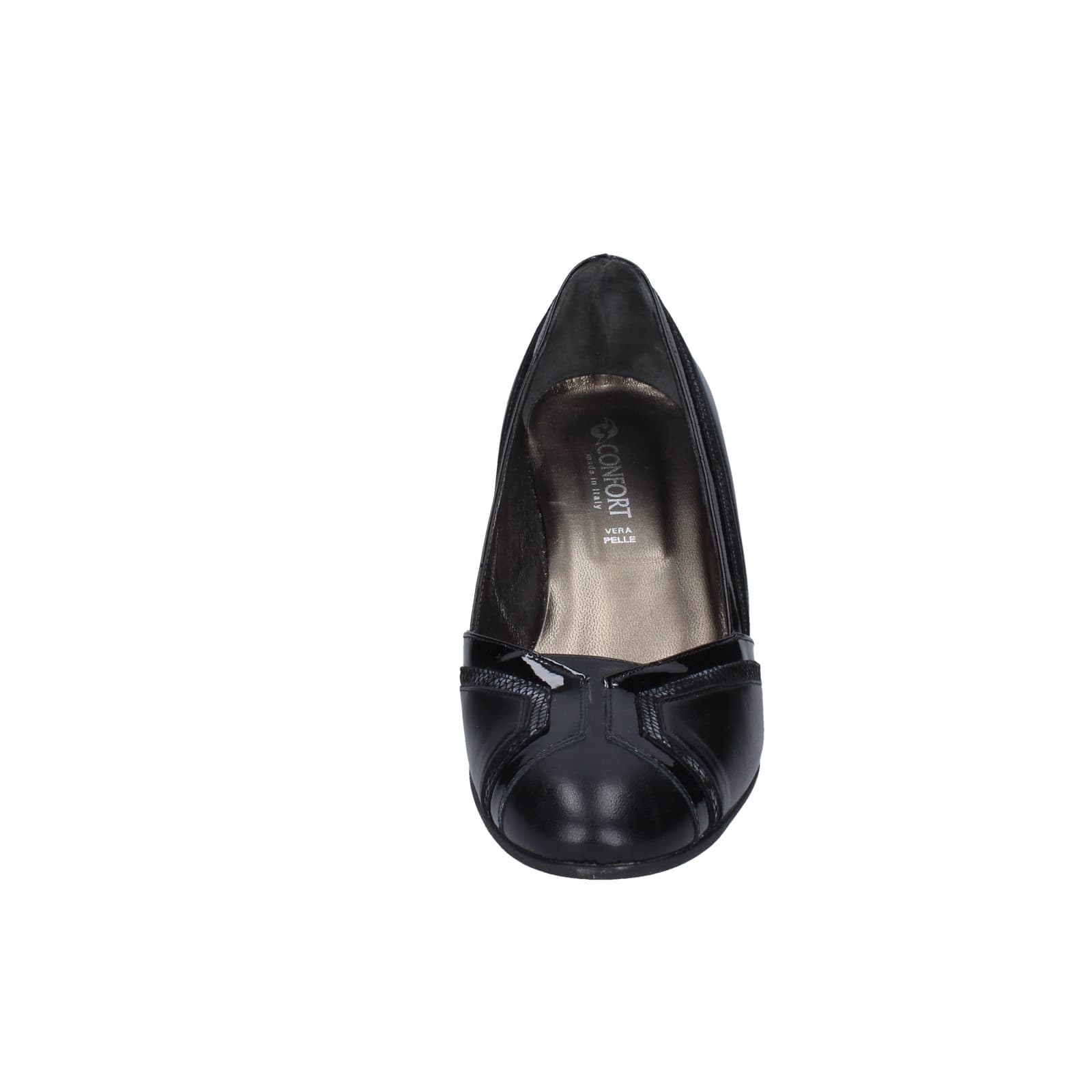 scarpe donna CONFORT decollete nero pelle vernice EZ332 Shopping Online
