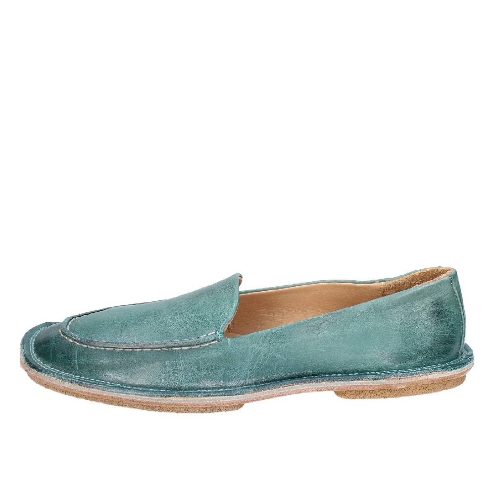 scarpe donna MOMA mocassini verde pelle 1ES473 EY625 Convenienza