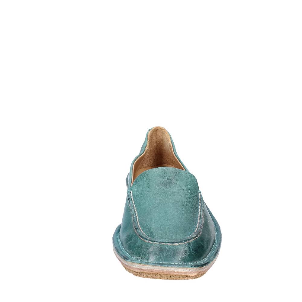 scarpe donna MOMA mocassini verde pelle 1ES473 EY625 Convenienza