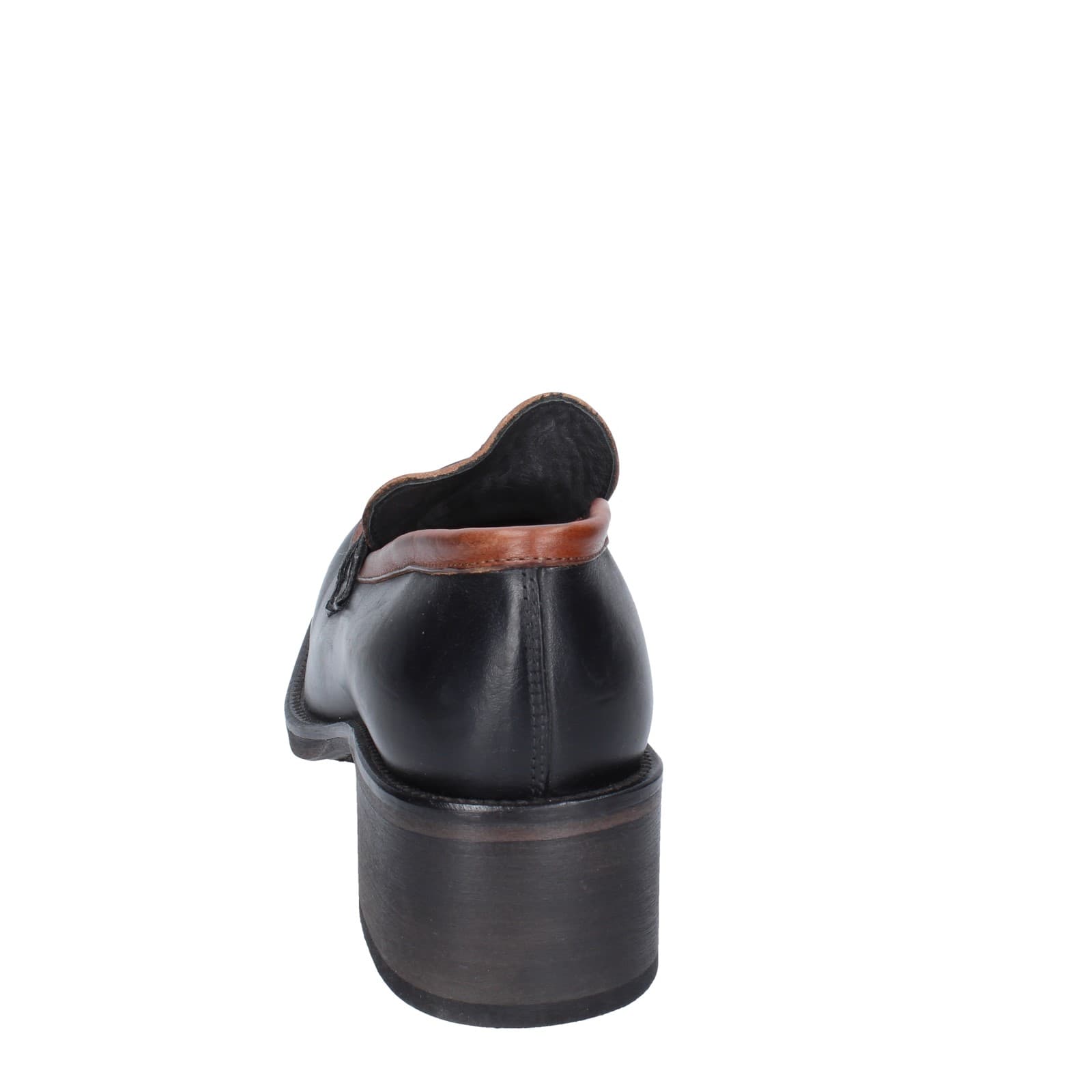 scarpe donna MOMA mocassini marrone pelle nero 72304E EY559 Prezzo Ridotto