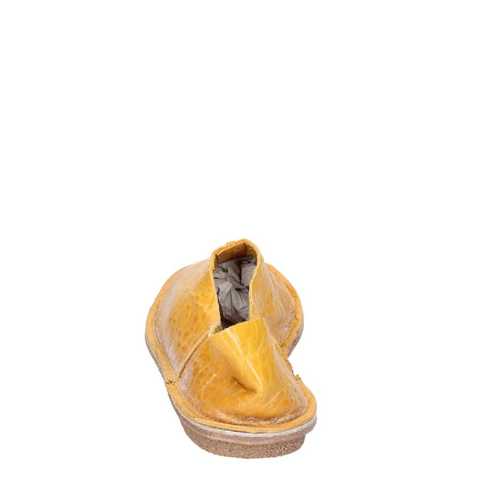 scarpe donna MOMA mocassini giallo pelle 1FS438 EY637 Sconto