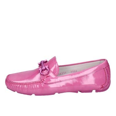 scarpe donna SALVATORE FERRAGAMO mocassini rosa vernice PARIGI BG23 Economico