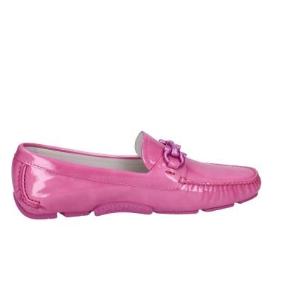 scarpe donna SALVATORE FERRAGAMO mocassini rosa vernice PARIGI BG23 Economico