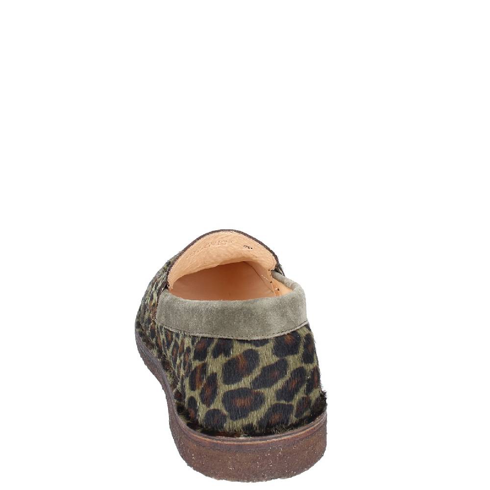 scarpe donna ASTORFLEX mocassini verde cavallino camoscio EY783 Outlet