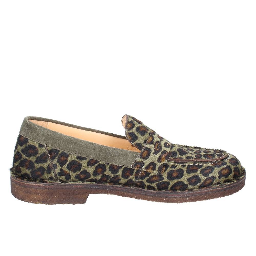scarpe donna ASTORFLEX mocassini verde cavallino camoscio EY783 Outlet