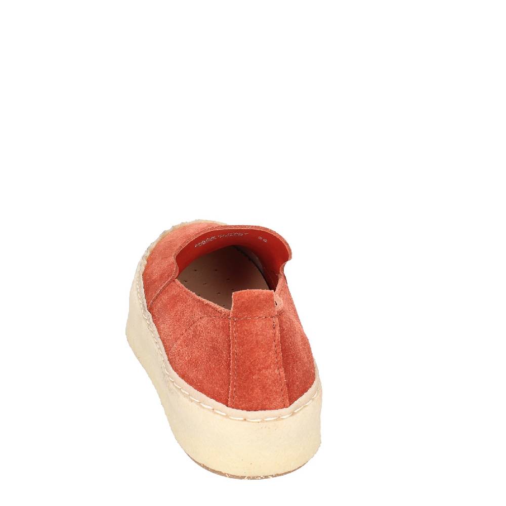 scarpe donna ASTORFLEX mocassini rosso camoscio EY838 In Vendita