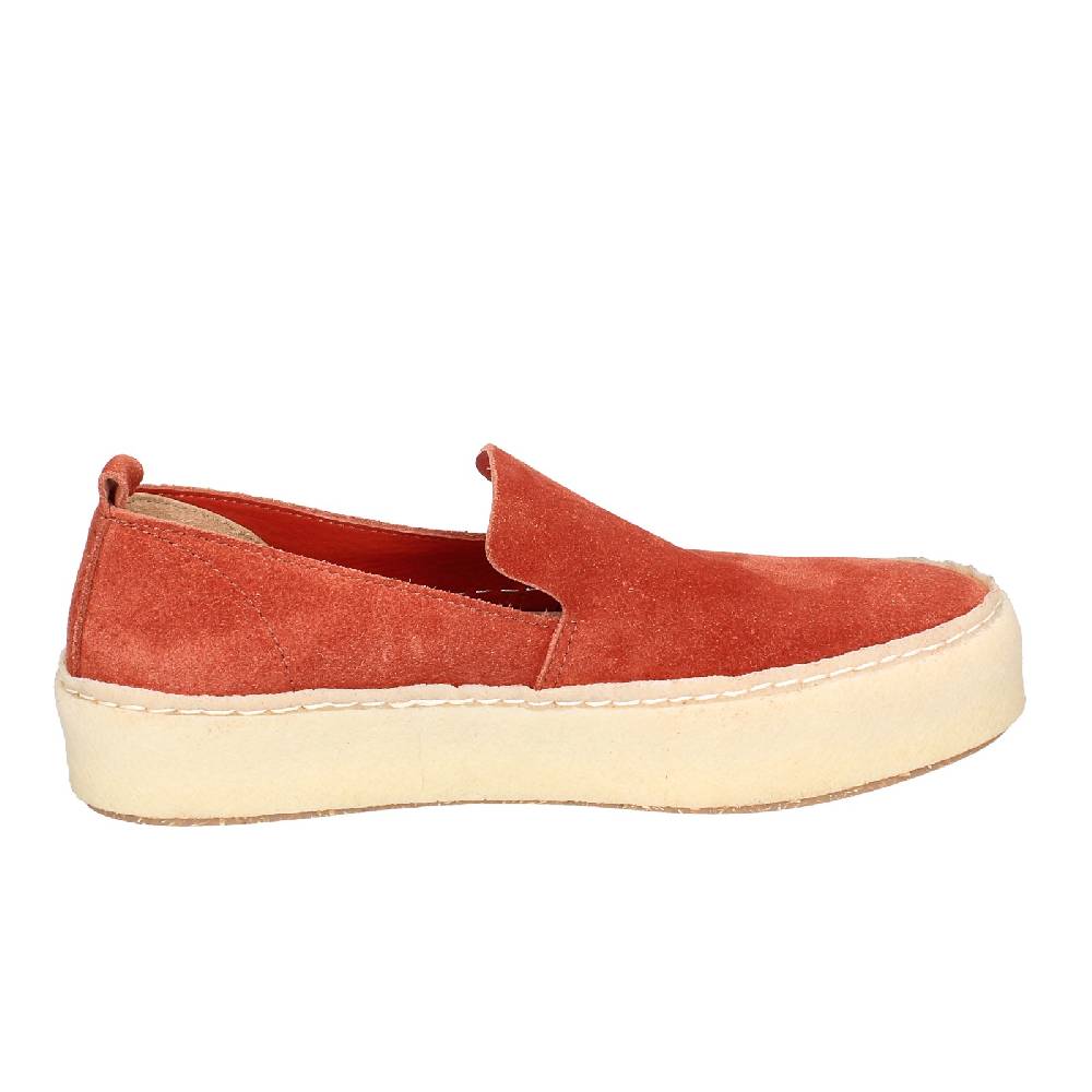 scarpe donna ASTORFLEX mocassini rosso camoscio EY838 In Vendita
