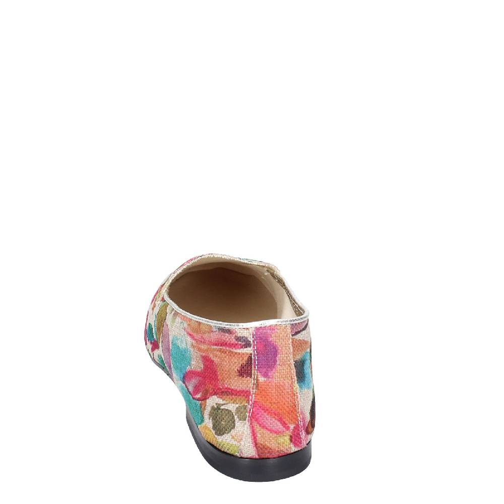 scarpe donna ANNIEL mocassini multicolore tessuto EY674 Saldi