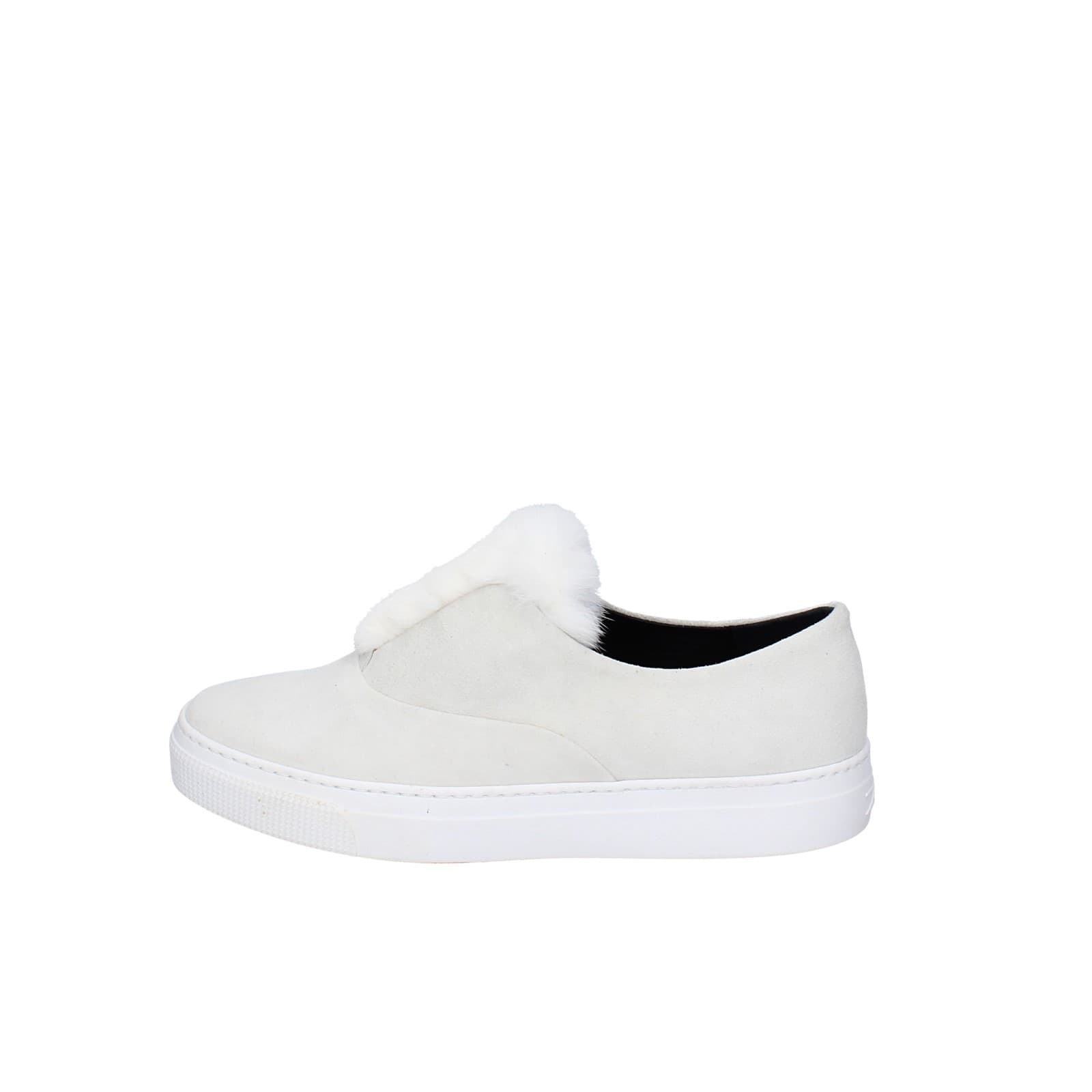 scarpe donna ZCD MONTREAL mocassini bianco camoscio pelliccia HAMILTON EY214 Saldi