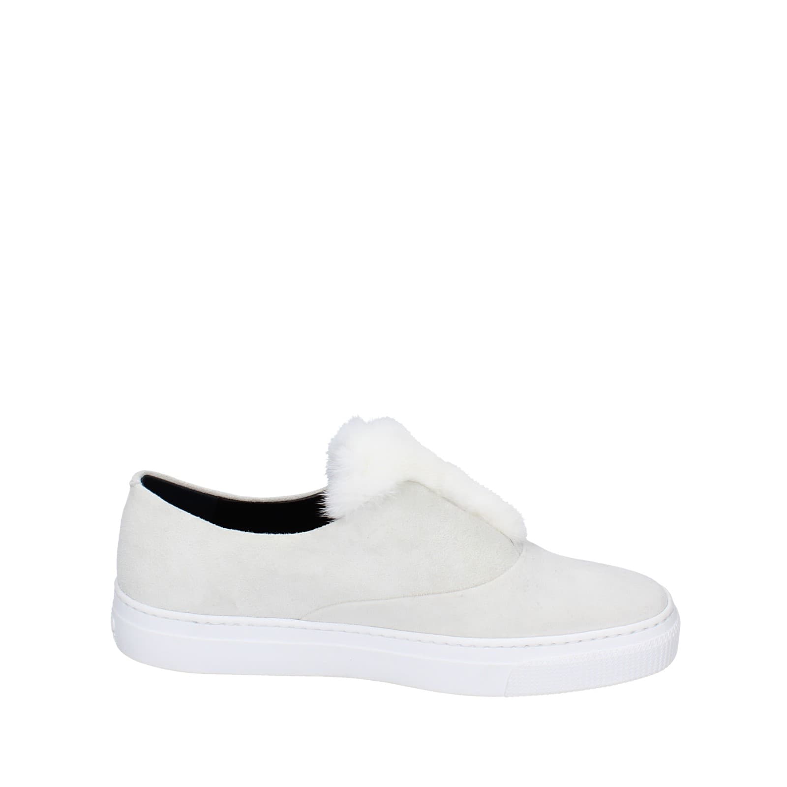 scarpe donna ZCD MONTREAL mocassini bianco camoscio pelliccia HAMILTON EY214 Saldi