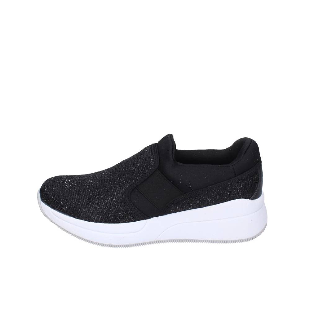 scarpe donna LOTTO mocassini nero tessuto EY157 Saldi Di Fabbrica