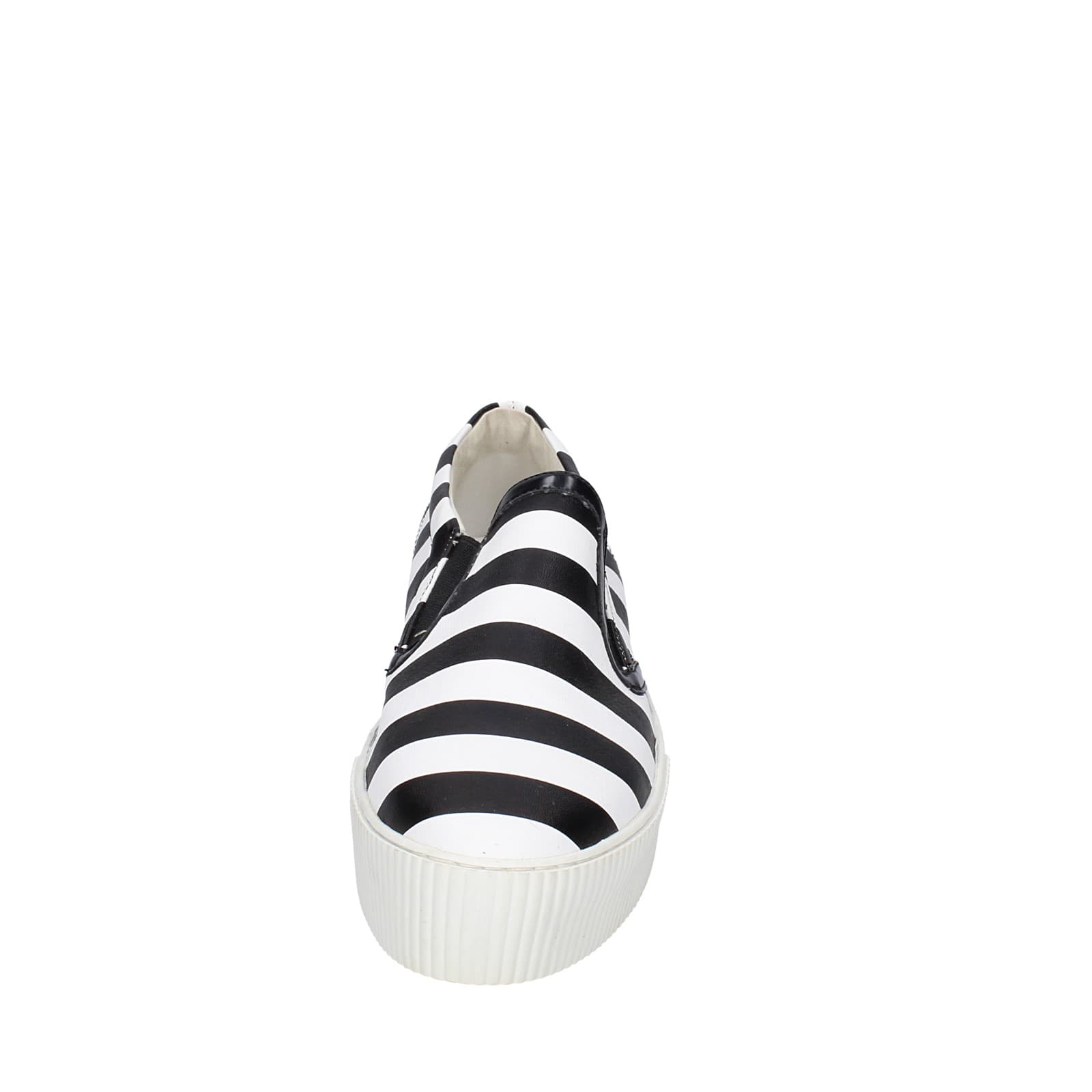 scarpe donna CULT mocassini bianco pelle nero EY359 I Più Venduti