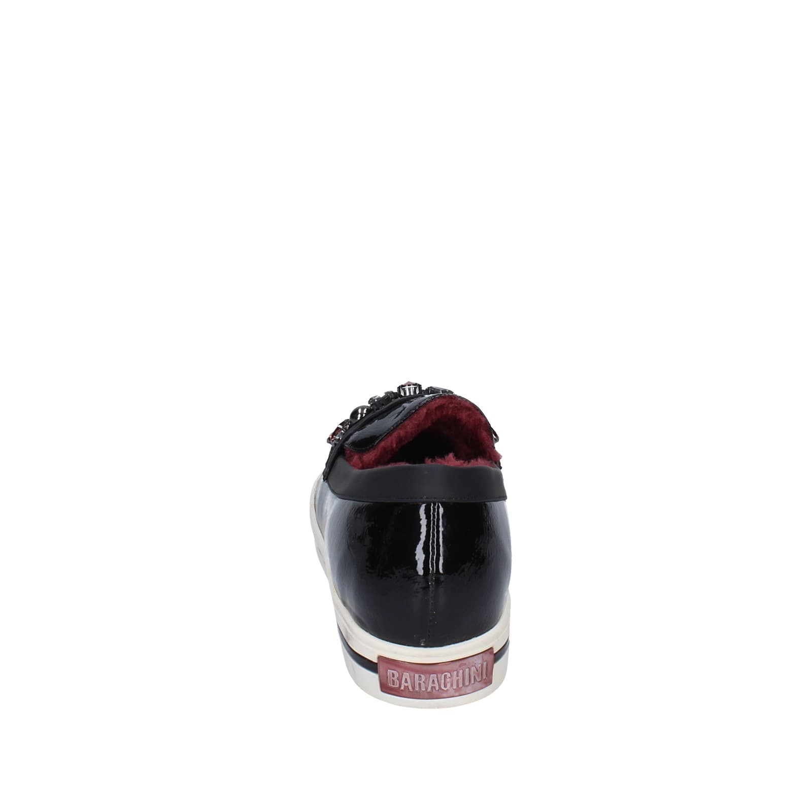 scarpe donna LUCIANO BARACHINI mocassini nero vernice EY169 Negozio