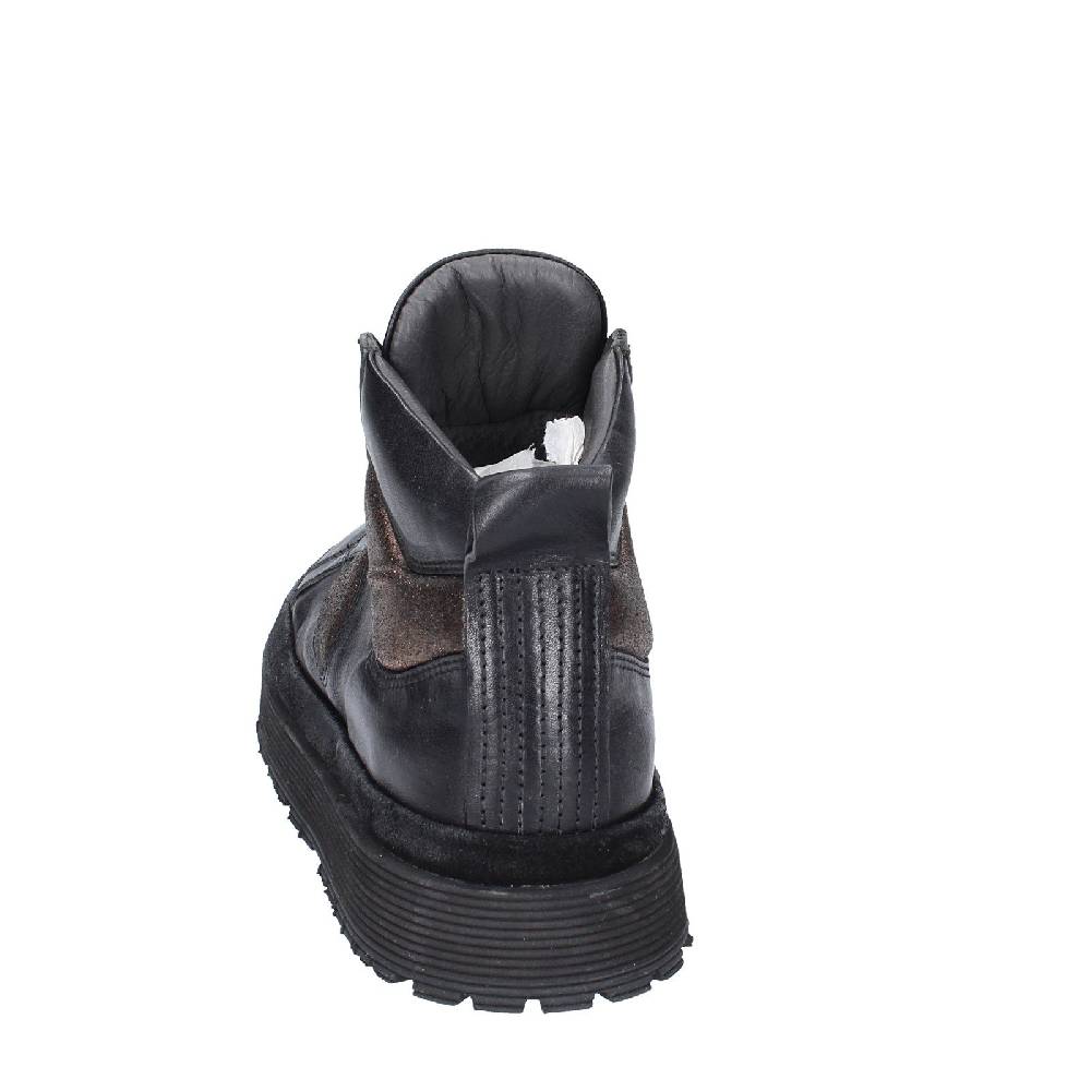 scarpe donna MOMA sneakers nero pelle bronzo 1BW316 EY622 Spedizione gratuita