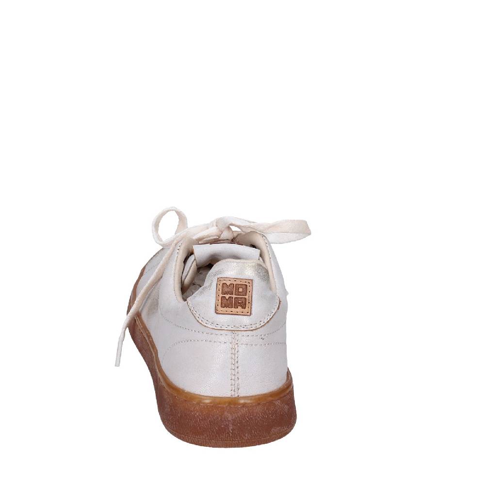 scarpe donna MOMA sneakers bianco pelle platino 49401A VINTAGE EX442 Negozio online di fabbrica